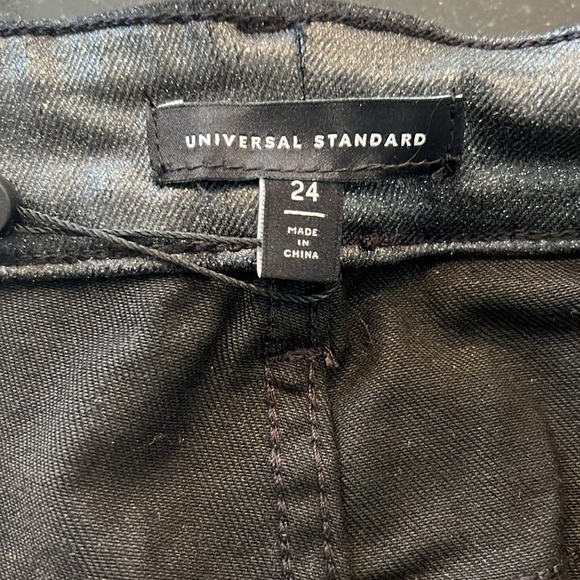 NWT Universal Standard Shimmer Seine High Rise Skinny Jeans SZ 24 - Picture 8 of 10